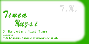 timea muzsi business card